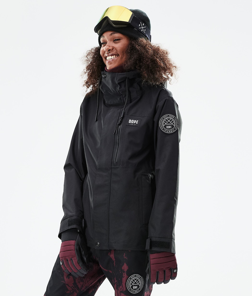 Dope Blizzard W Full Zip 2021 Snowboardjacke Damen Schwarz | LZ3472915