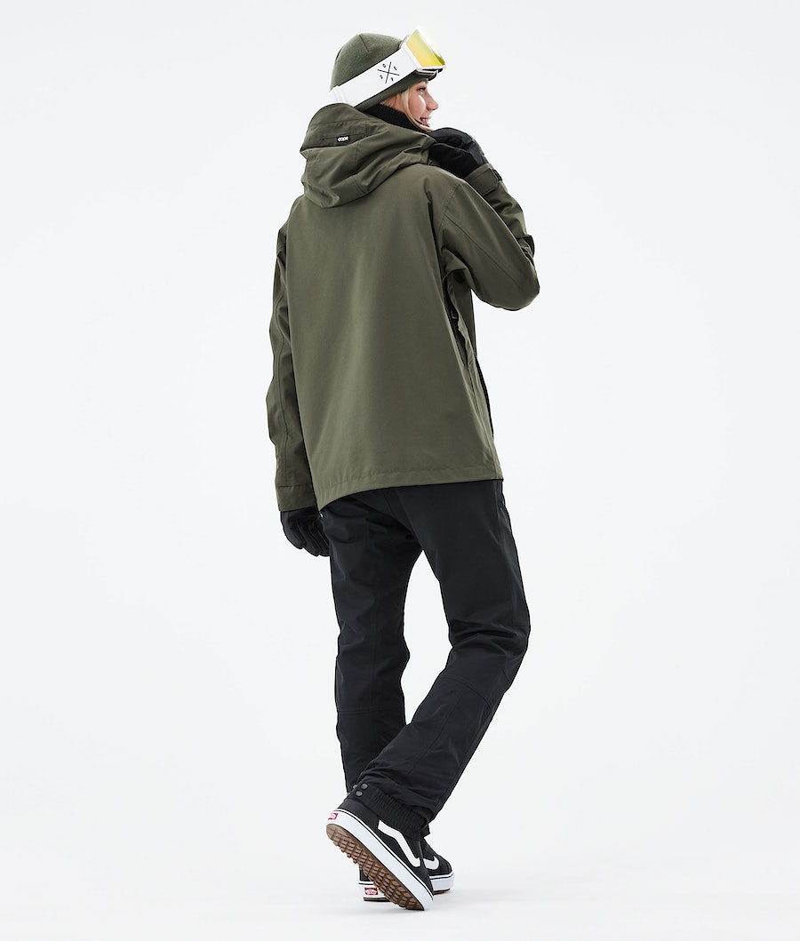 Dope Blizzard W Full Zip 2021 Snowboardjacke Damen Olivgrün Grün | RV4102836