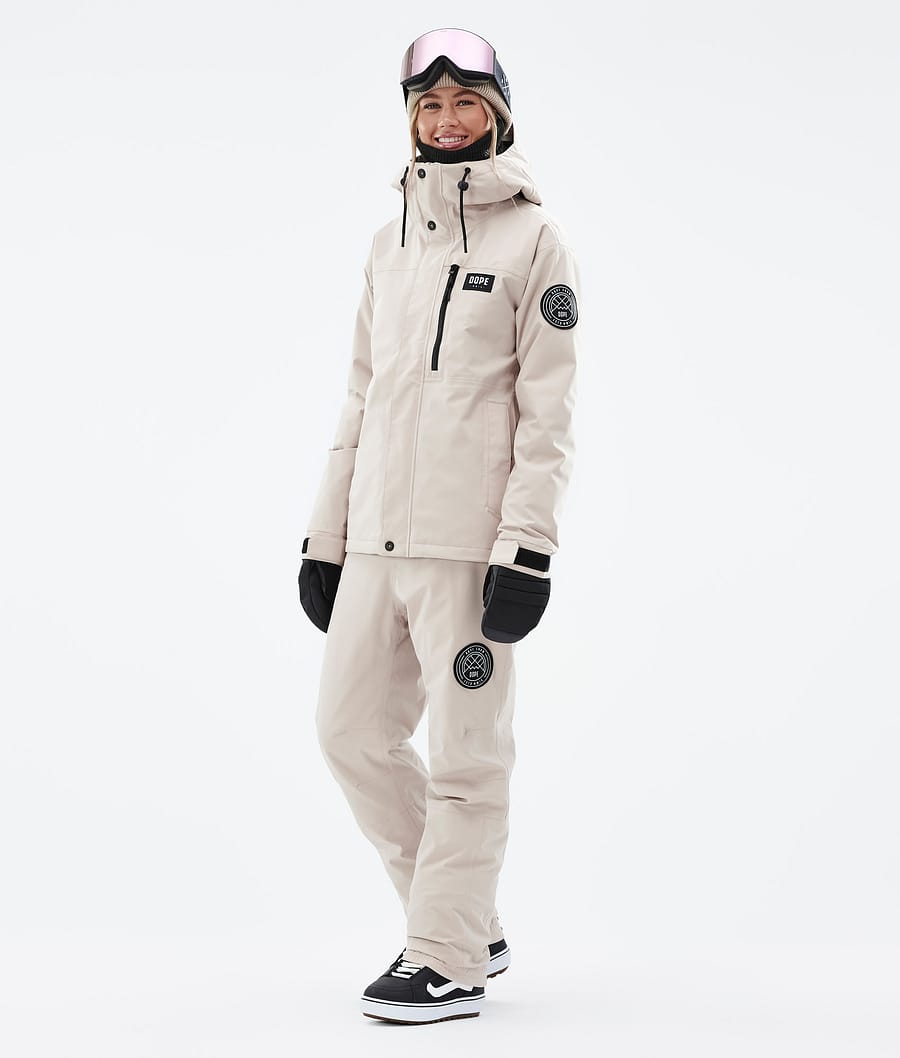 Dope Blizzard W Full Zip Snowboardjacke Damen Braun | BF6352980