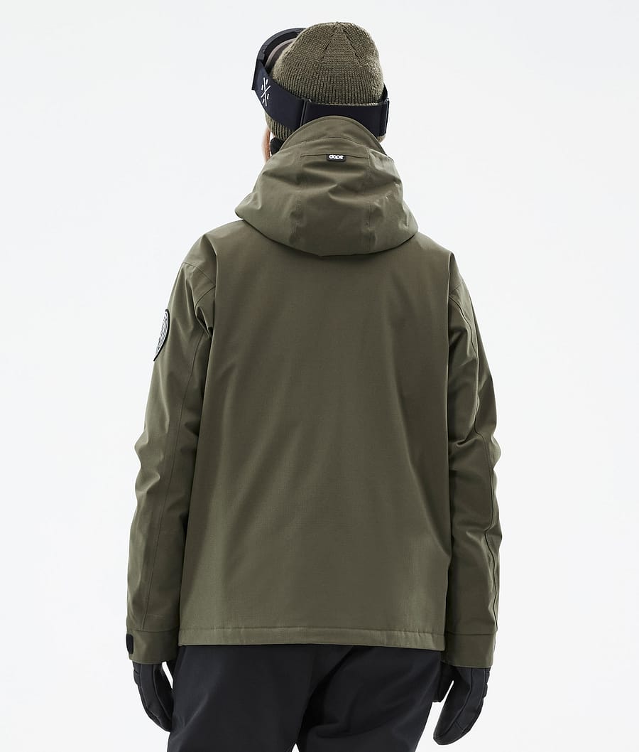 Dope Blizzard W Full Zip Snowboardjacke Damen Olivgrün Grün | JE3147629