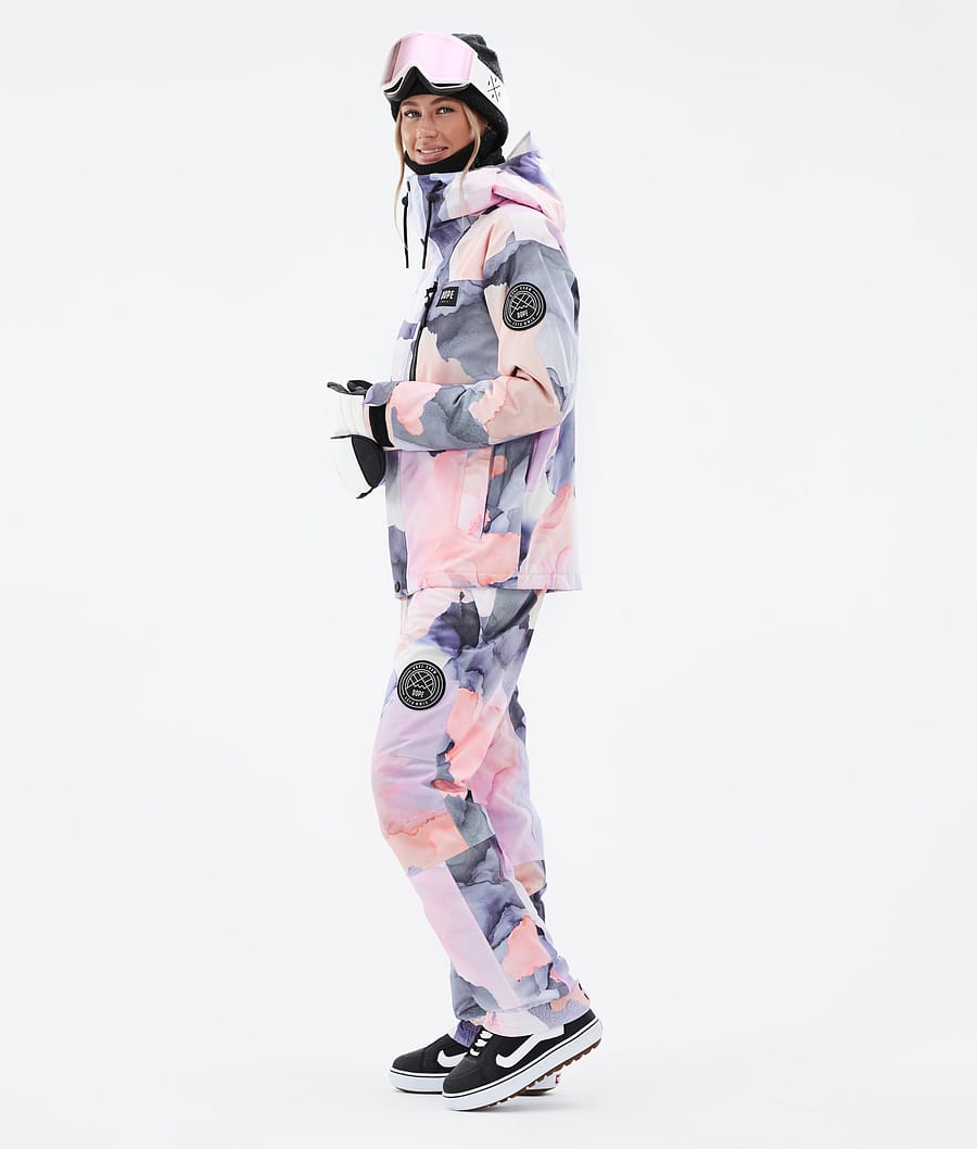 Dope Blizzard W Full Zip Snowboardjacke Damen Mehrfarbig Rosa | VN3685179