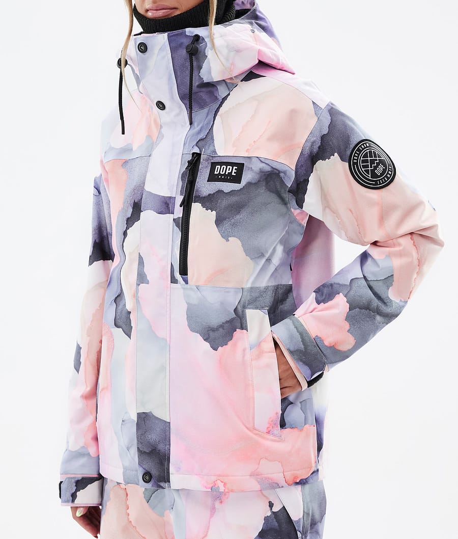 Dope Blizzard W Full Zip Snowboardjacke Damen Mehrfarbig Rosa | VN3685179