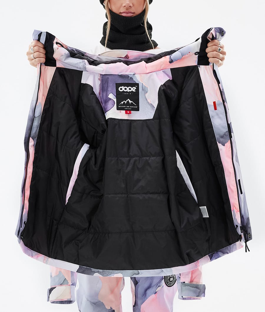 Dope Blizzard W Full Zip Snowboardjacke Damen Mehrfarbig Rosa | VN3685179