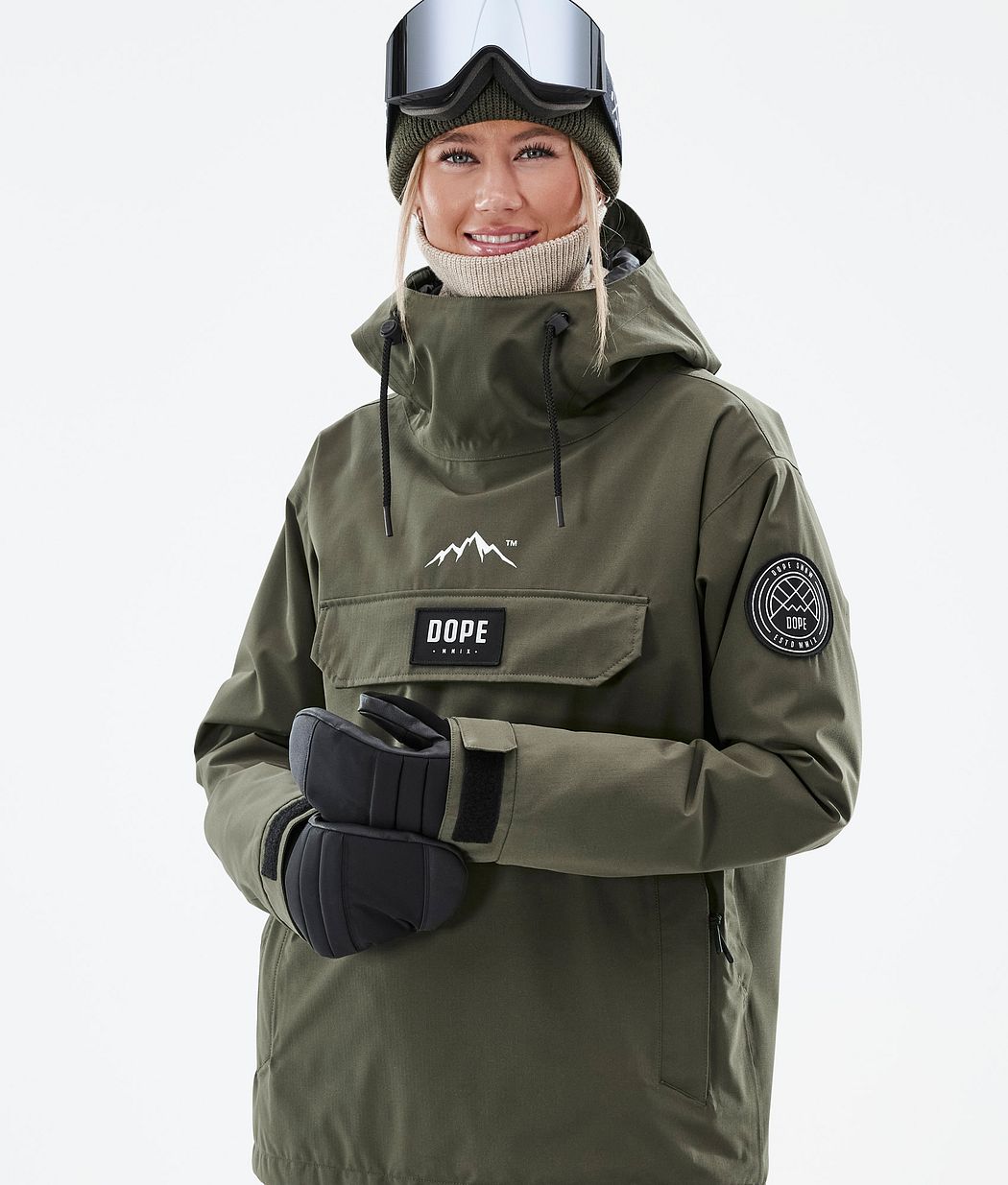 Dope Blizzard W Snowboardjacke Damen Olivgrün Grün | TR2086479