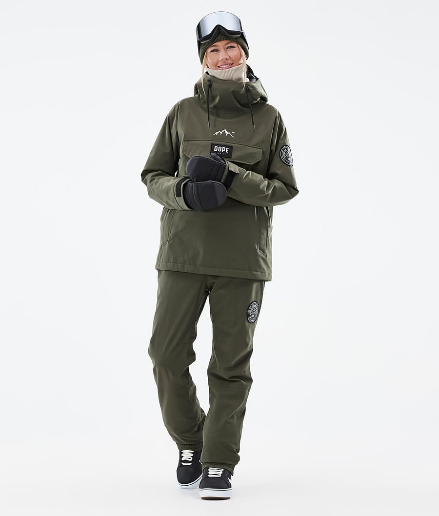 Dope Blizzard W Snowboardjacke Damen Olivgrün Grün | TR2086479