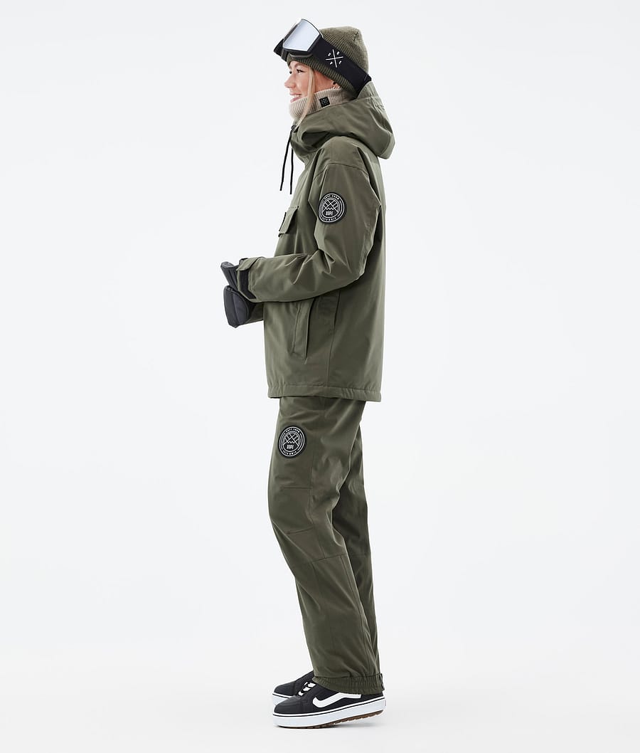 Dope Blizzard W Snowboardjacke Damen Olivgrün Grün | TR2086479