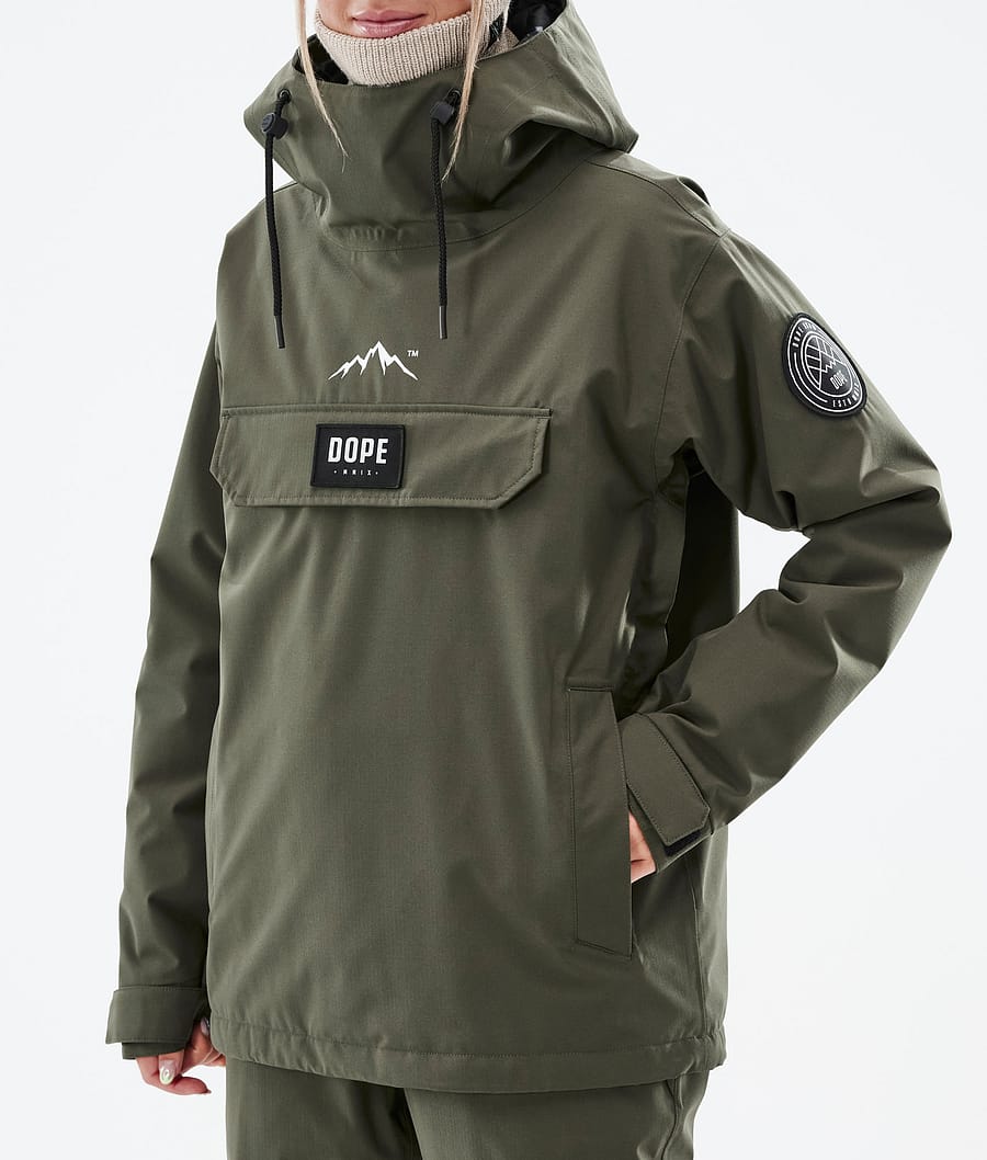 Dope Blizzard W Snowboardjacke Damen Olivgrün Grün | TR2086479