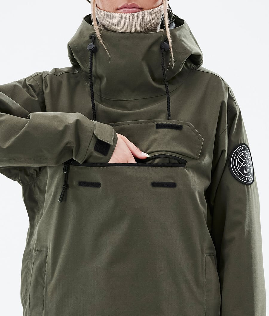 Dope Blizzard W Snowboardjacke Damen Olivgrün Grün | TR2086479