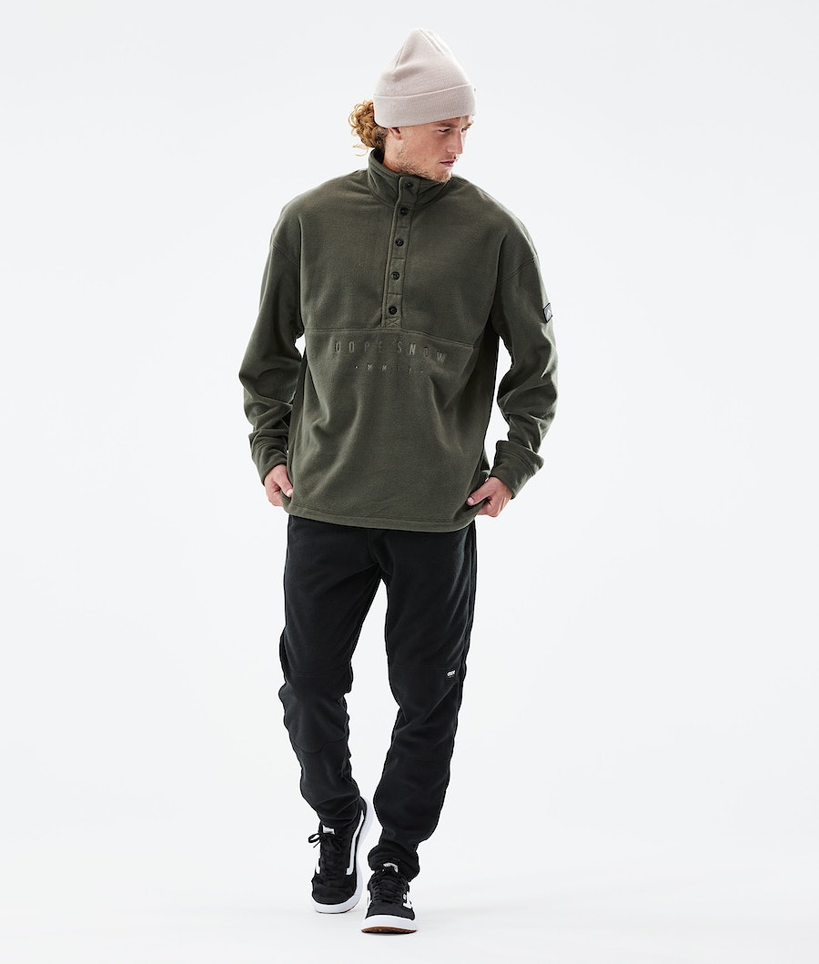 Dope Comfy Fleecepullover Herren Olivgrün Grün | FA6108534