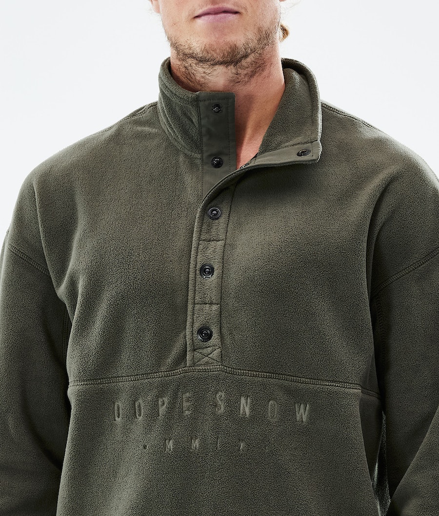 Dope Comfy Fleecepullover Herren Olivgrün Grün | FA6108534