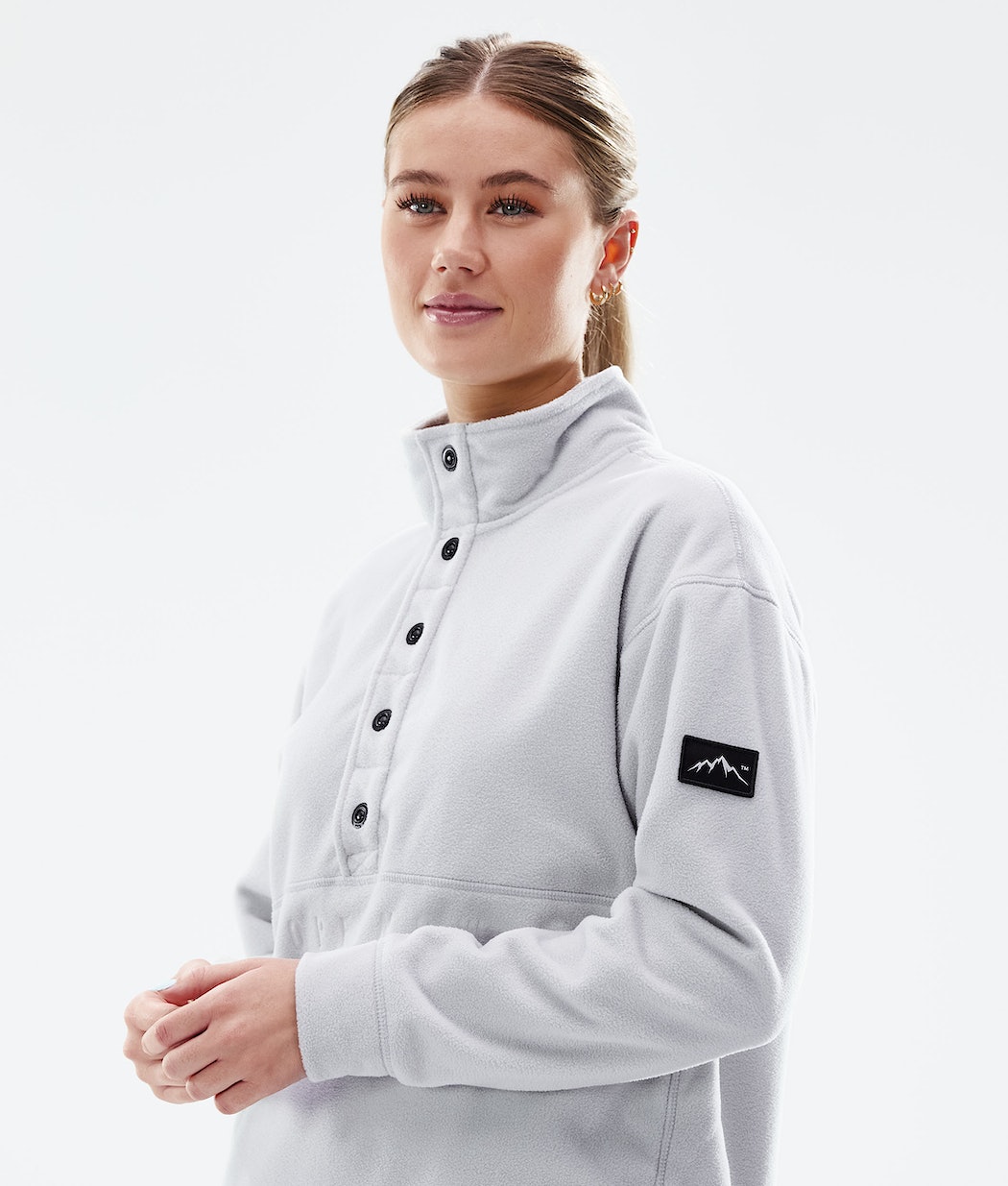 Dope Comfy W Fleecepullover Damen Hellgrau | MO5938210