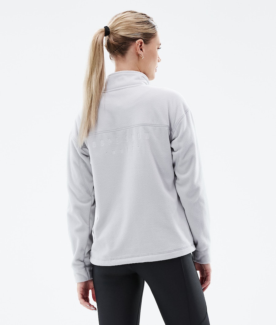 Dope Comfy W Fleecepullover Damen Hellgrau | MO5938210