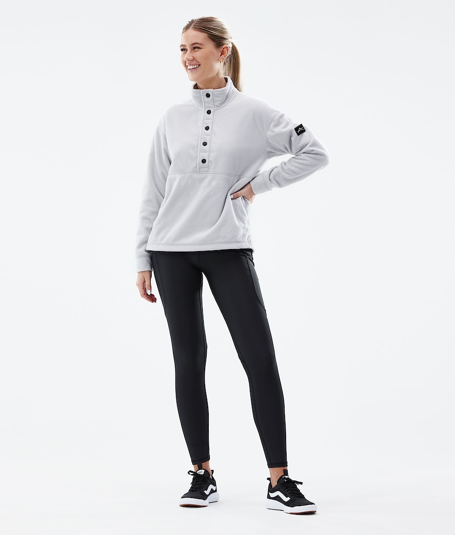 Dope Comfy W Fleecepullover Damen Hellgrau | MO5938210