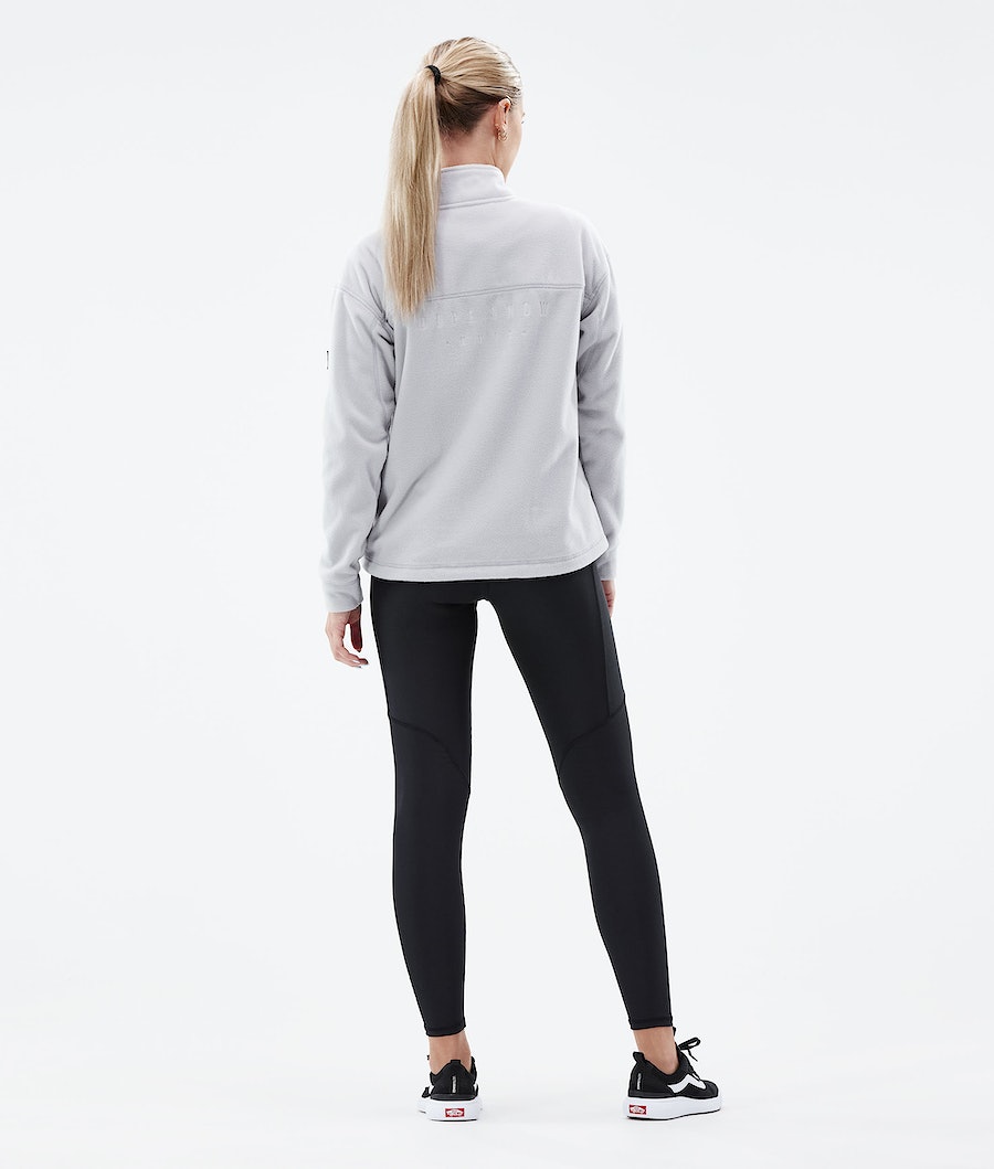 Dope Comfy W Fleecepullover Damen Hellgrau | MO5938210