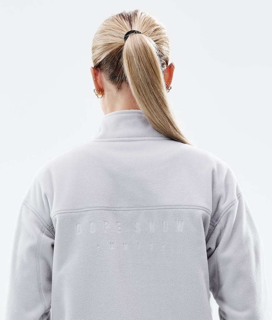 Dope Comfy W Fleecepullover Damen Hellgrau | MO5938210