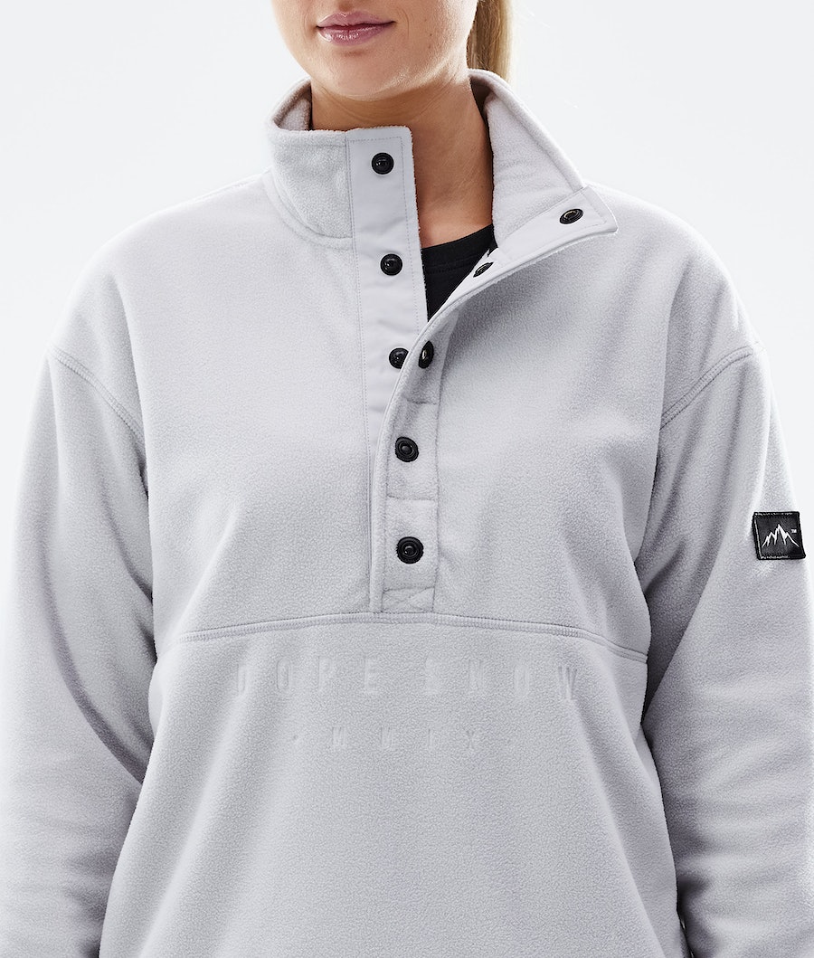 Dope Comfy W Fleecepullover Damen Hellgrau | MO5938210