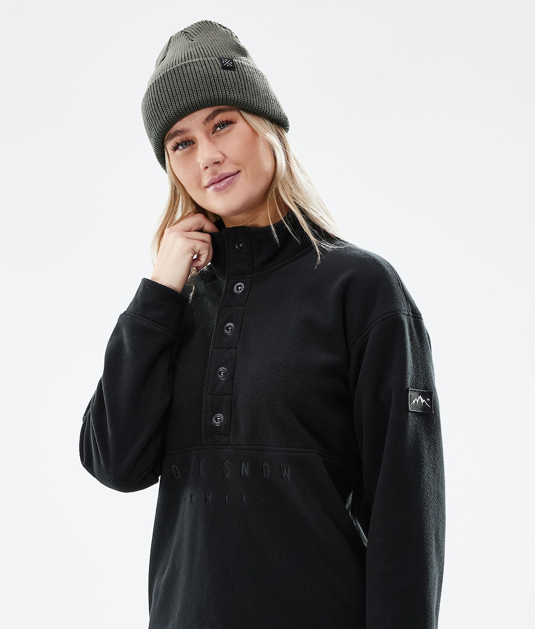 Dope Comfy W Fleecepullover Damen Schwarz | PA2754681