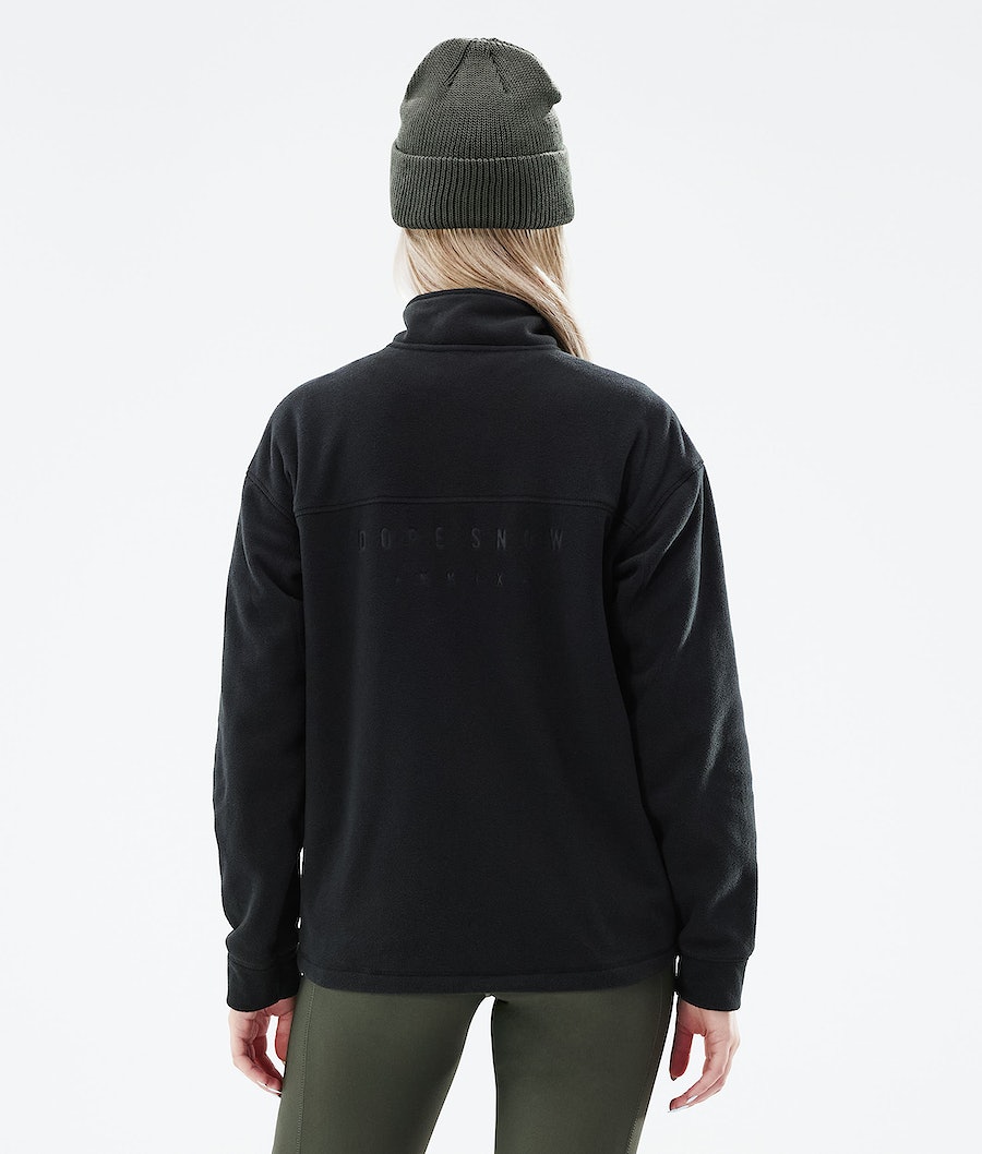 Dope Comfy W Fleecepullover Damen Schwarz | PA2754681