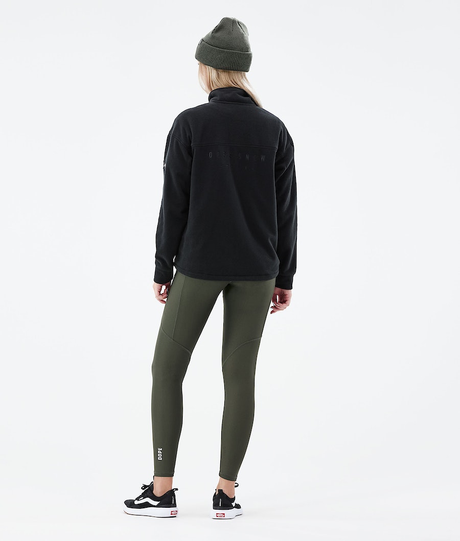 Dope Comfy W Fleecepullover Damen Schwarz | PA2754681