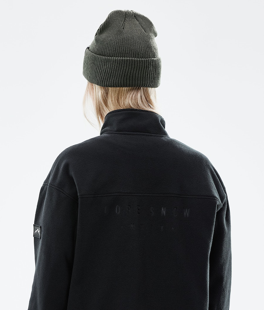 Dope Comfy W Fleecepullover Damen Schwarz | PA2754681