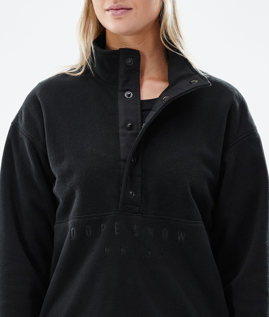 Dope Comfy W Fleecepullover Damen Schwarz | PA2754681