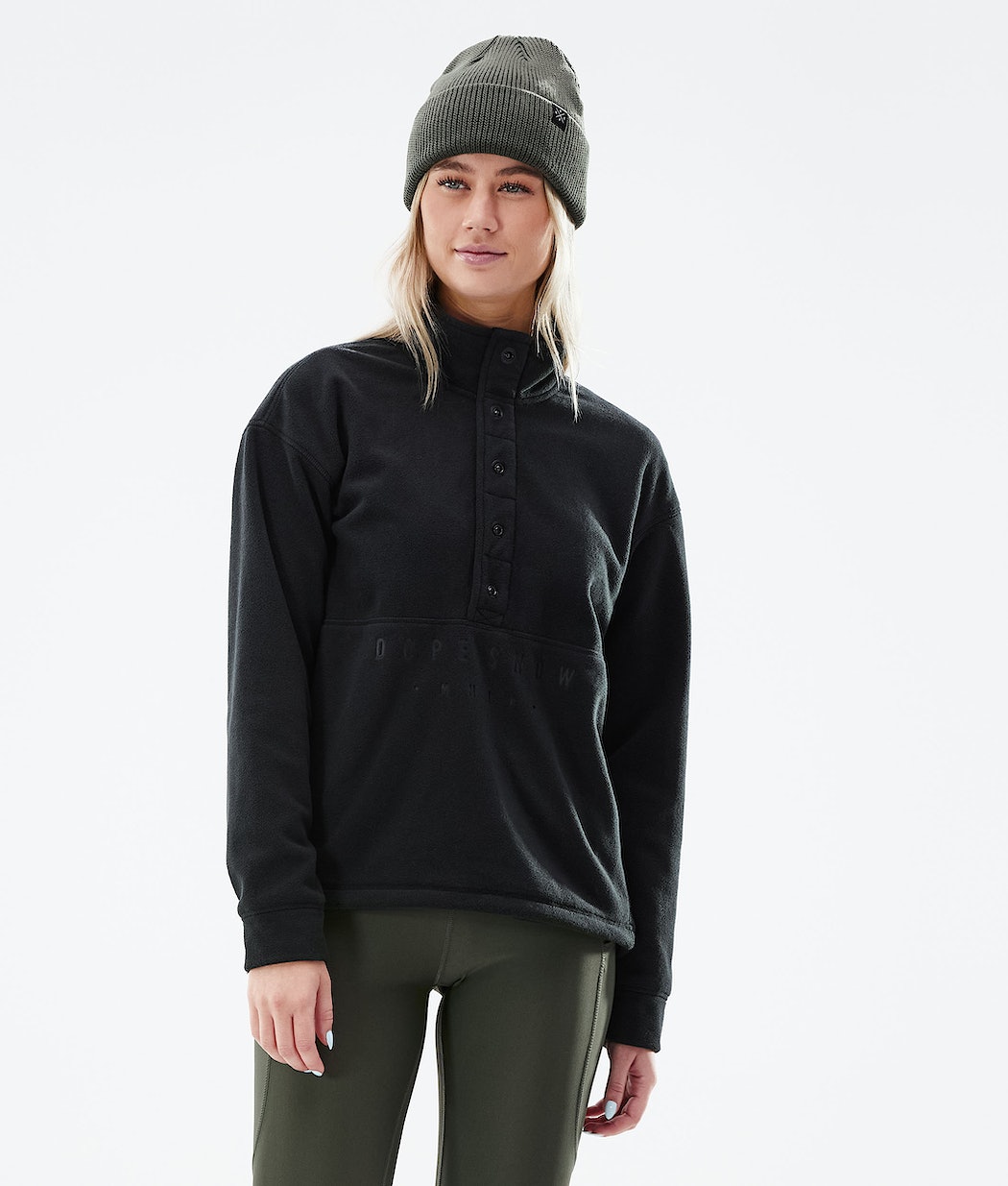 Dope Comfy W Fleecepullover Damen Schwarz | PA2754681