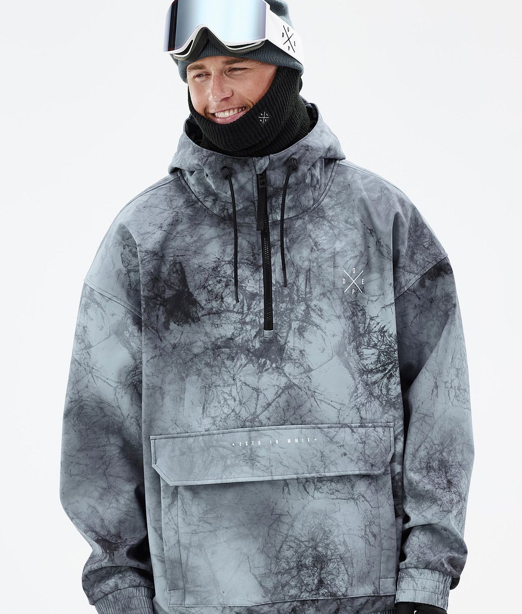 Dope Cyclone Snowboardjacke Herren Grau Blau Schwarz | VX3459821