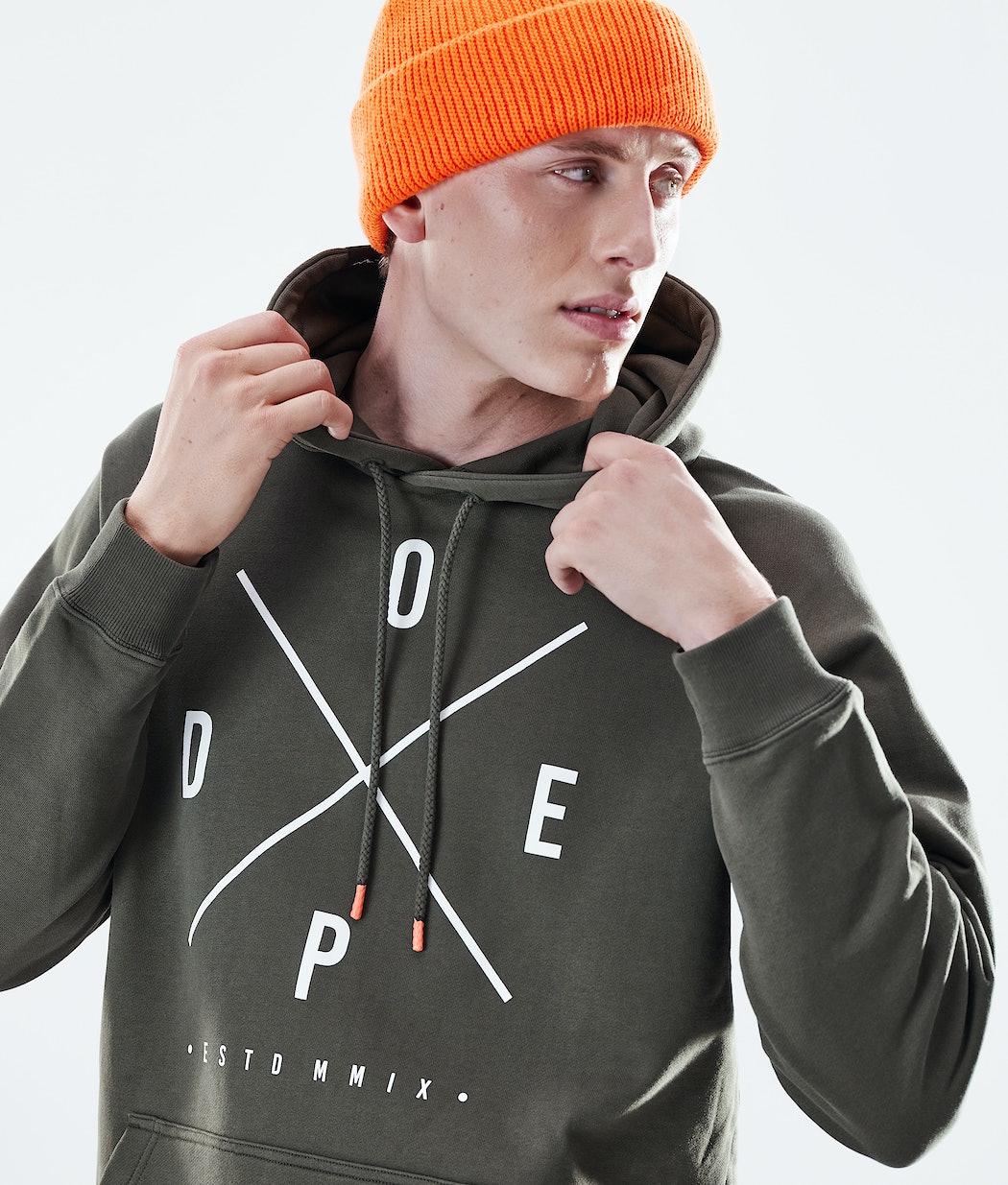 Dope Daily 2X-UP Hoodie Herren Olivgrün Grün | AU3140786