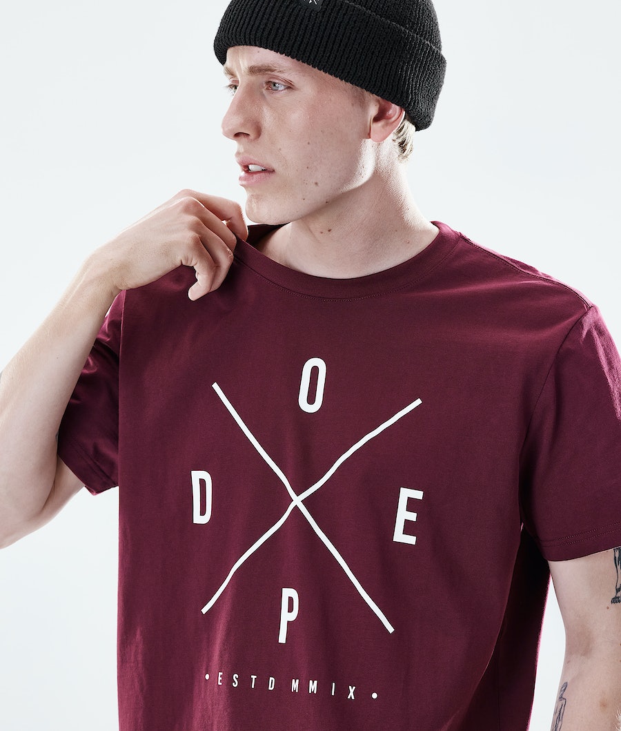 Dope Daily 2X-UP T-Shirts Herren Bordeaux | RJ0981537
