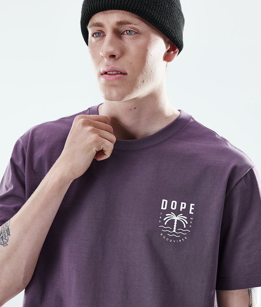 Dope Daily Palm T-Shirts Herren Lila | GN6123750