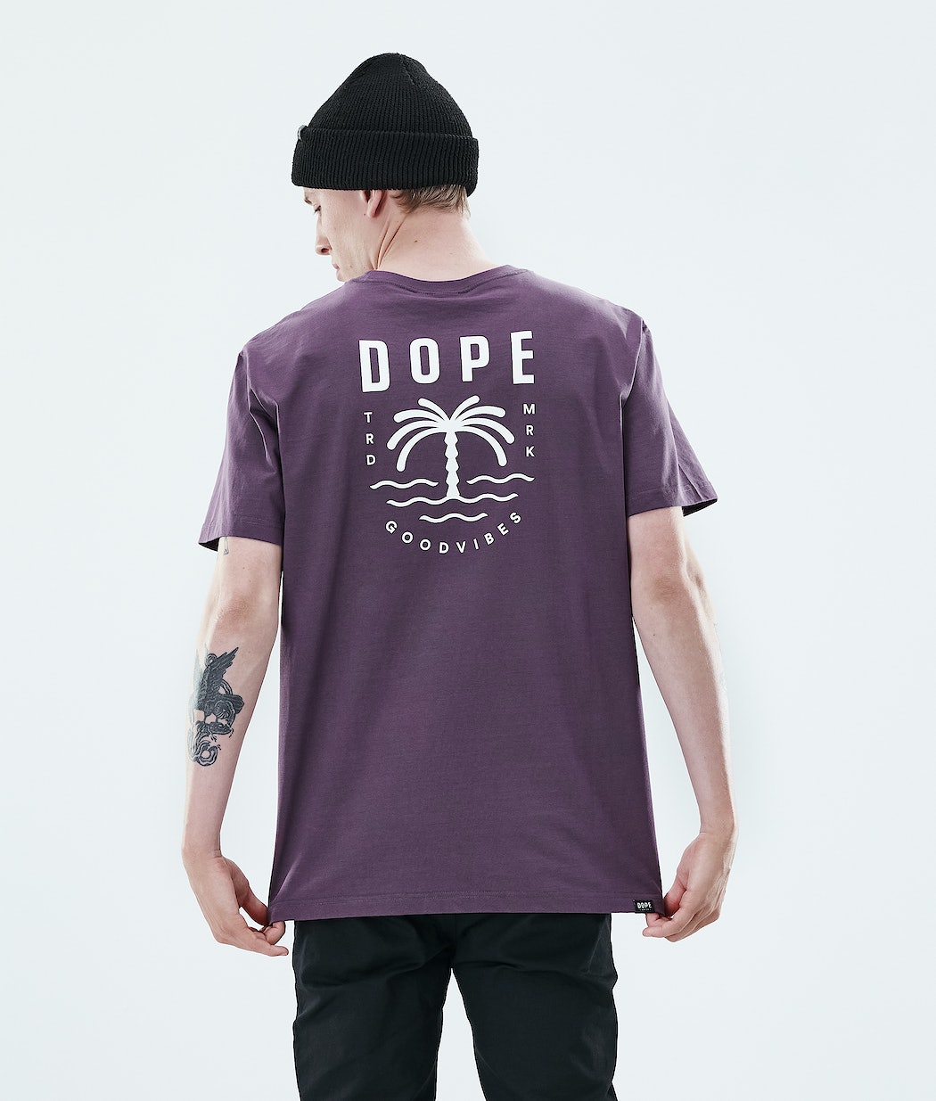 Dope Daily Palm T-Shirts Herren Lila | GN6123750