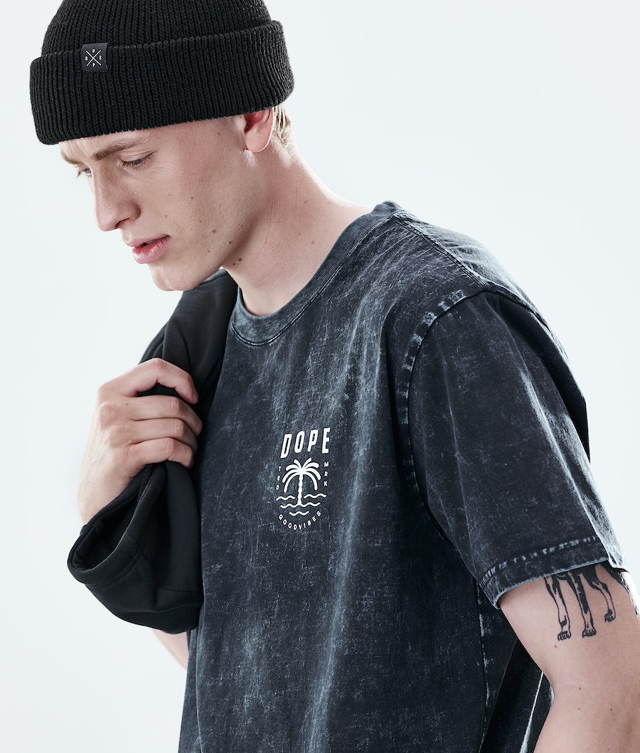 Dope Daily Palm T-Shirts Herren Schwarz | CP0928135
