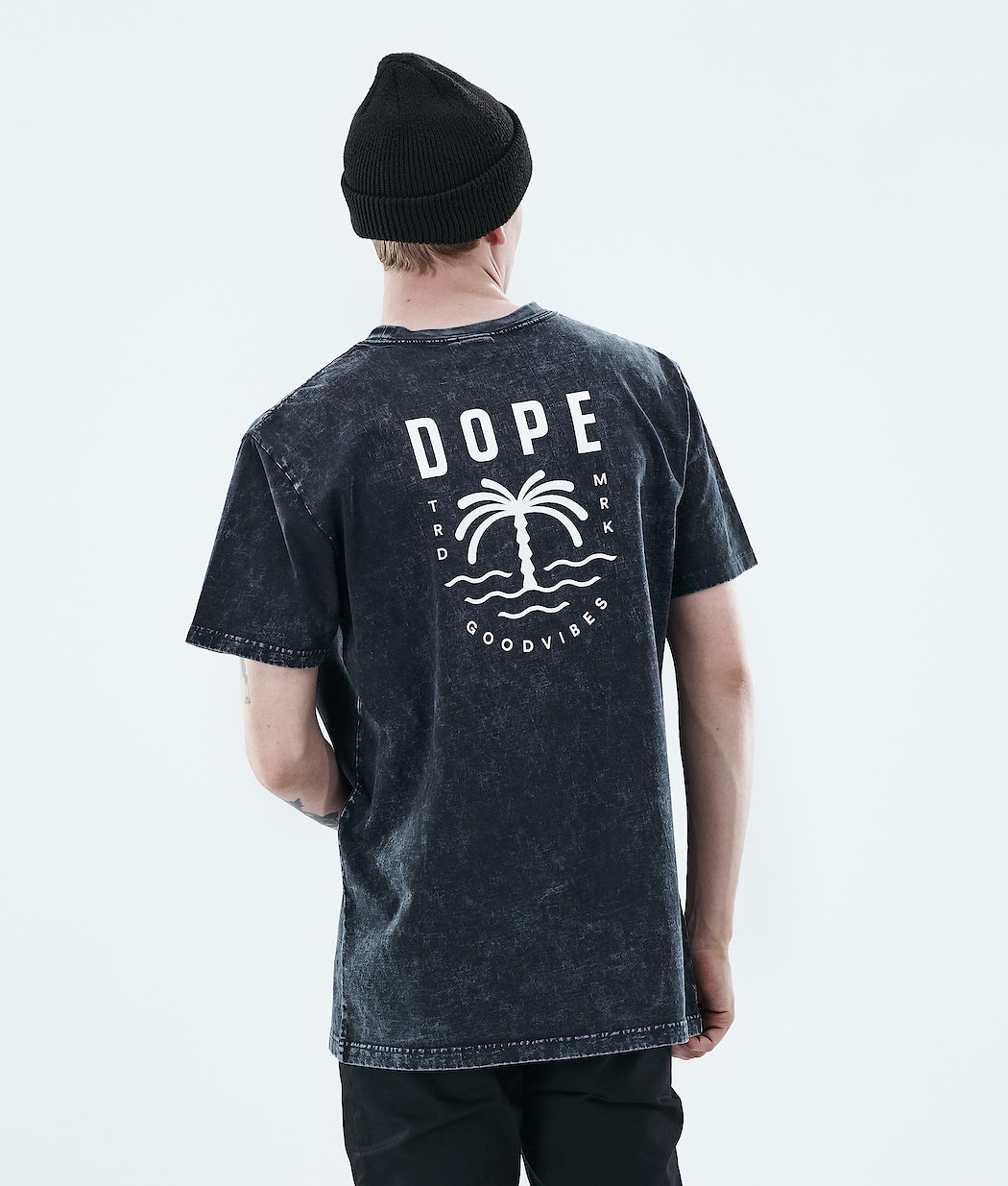 Dope Daily Palm T-Shirts Herren Schwarz | CP0928135
