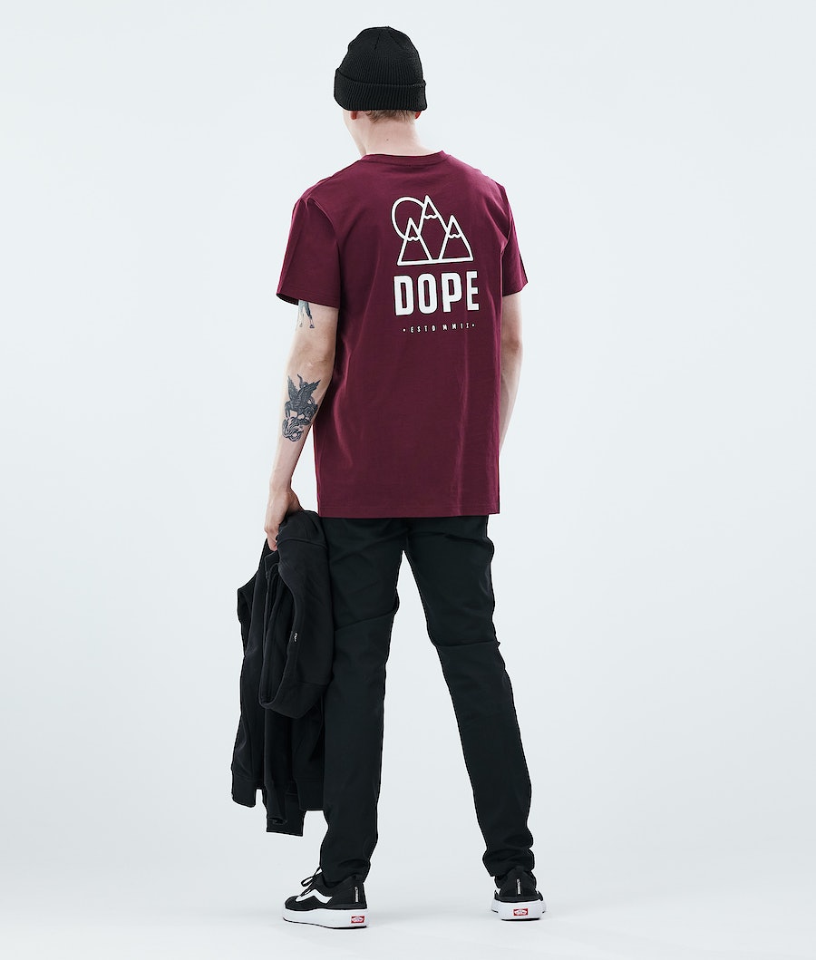 Dope Daily Rise T-Shirts Herren Bordeaux | KP5473862