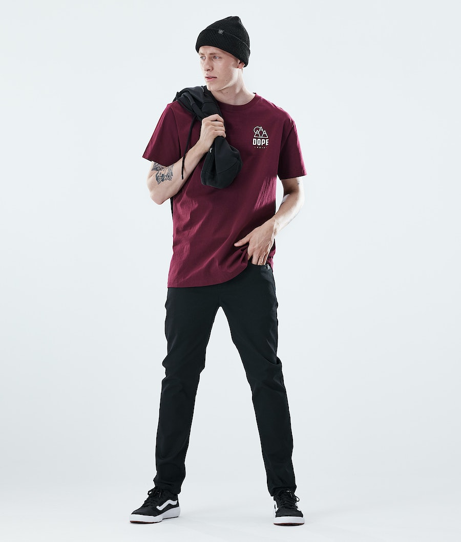 Dope Daily Rise T-Shirts Herren Bordeaux | KP5473862