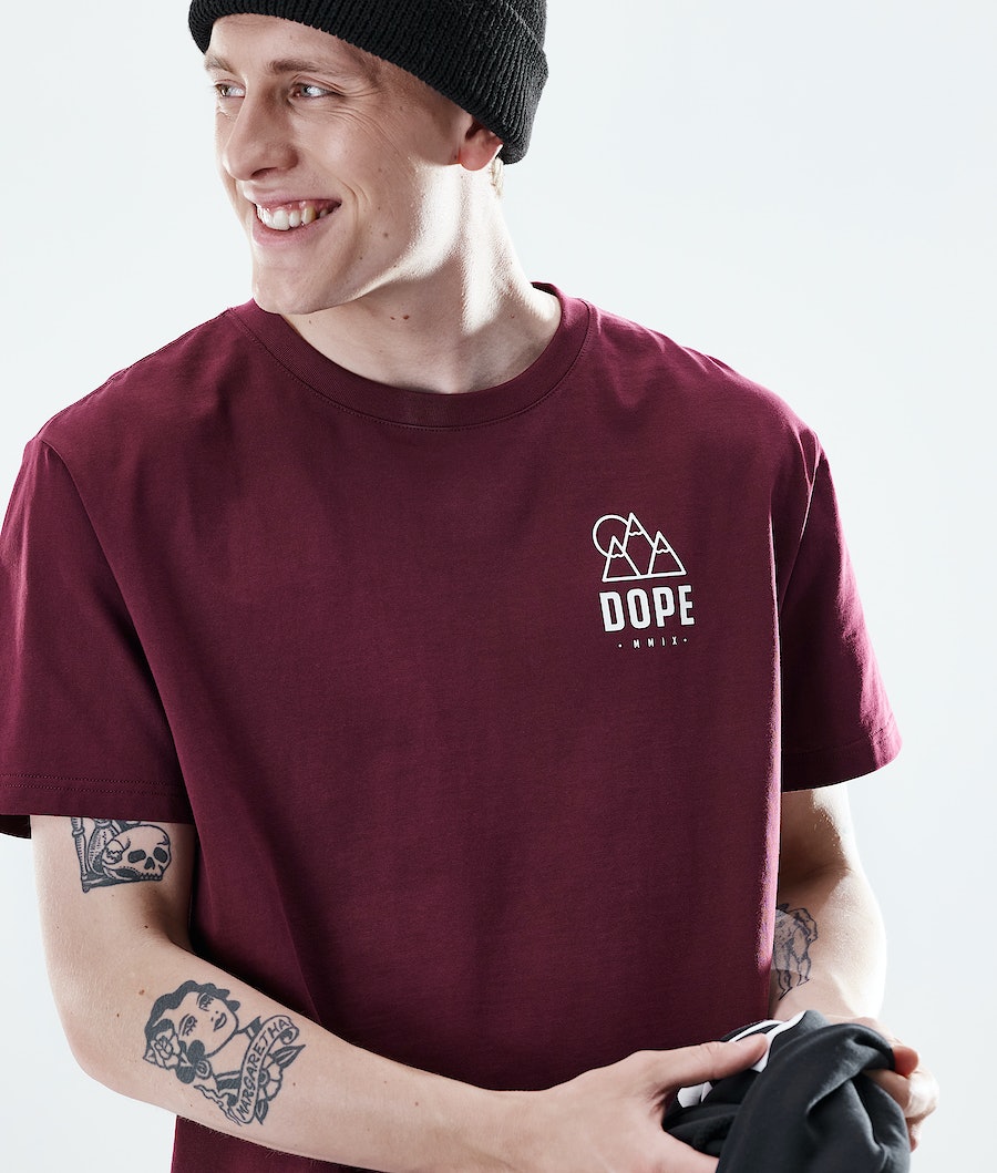Dope Daily Rise T-Shirts Herren Bordeaux | KP5473862