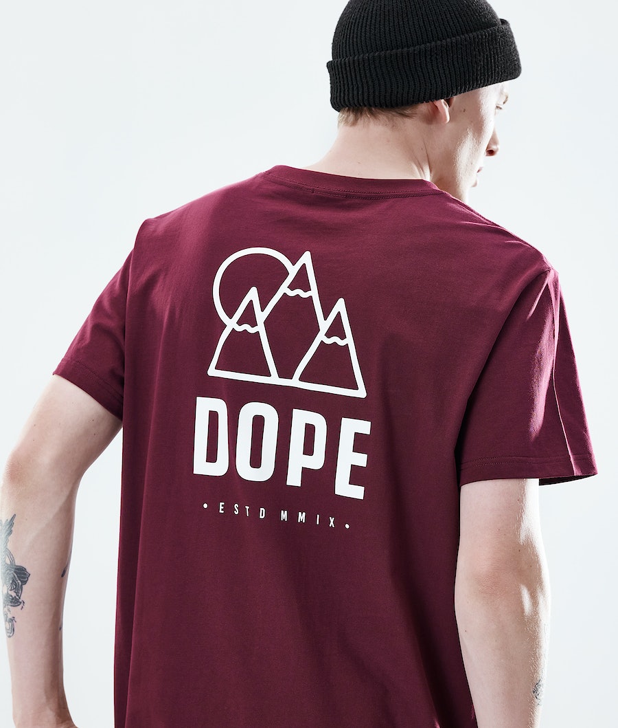 Dope Daily Rise T-Shirts Herren Bordeaux | KP5473862