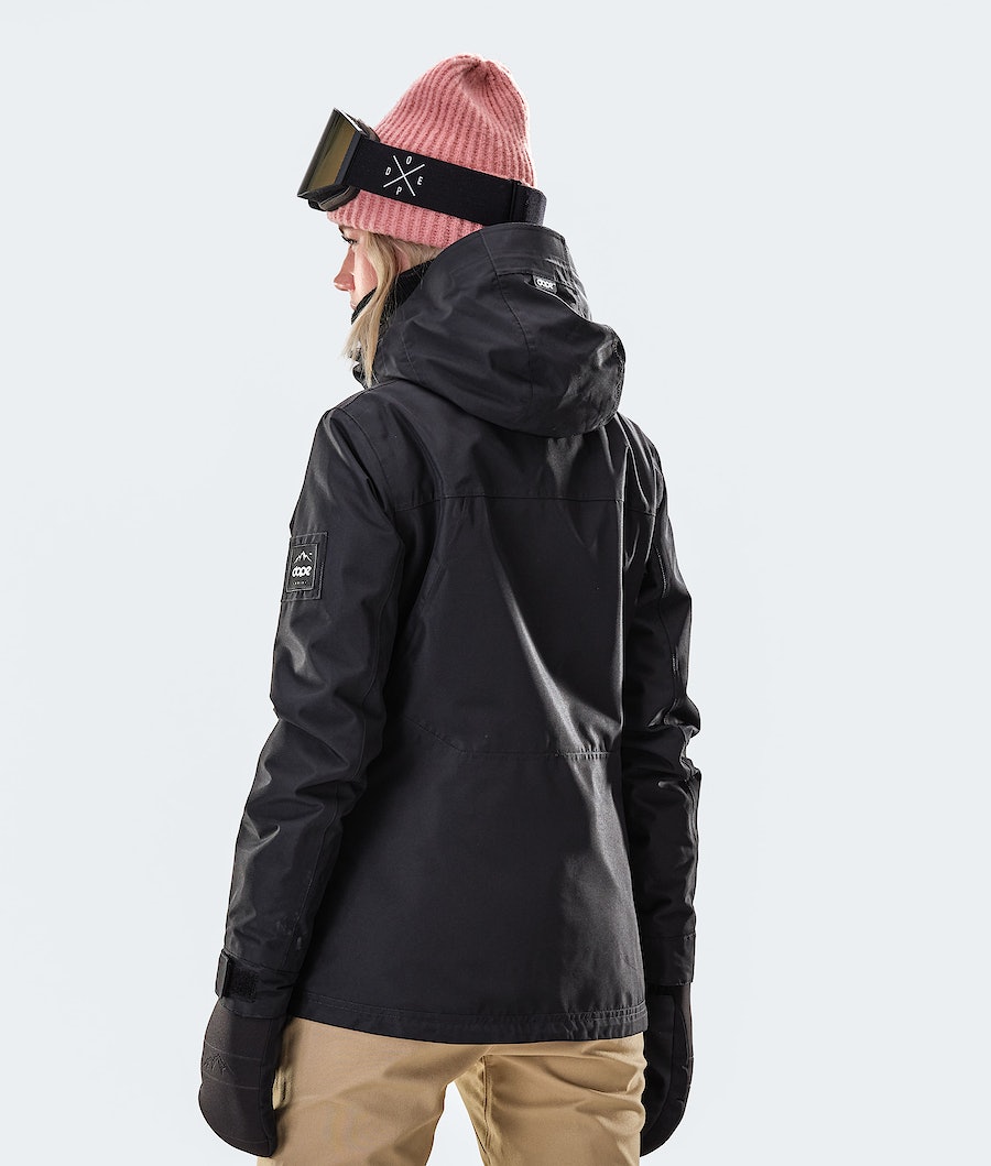 Dope Divine W Snowboardjacke Damen Schwarz | UO5286741