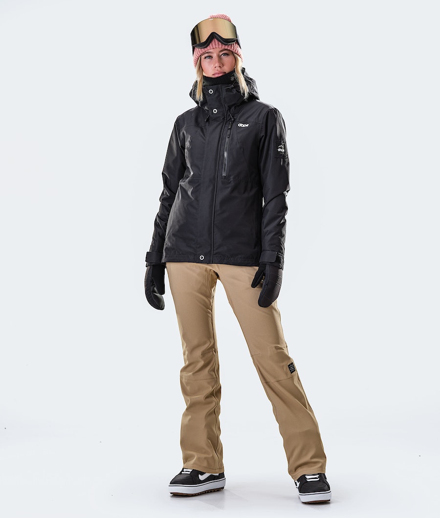 Dope Divine W Snowboardjacke Damen Schwarz | UO5286741