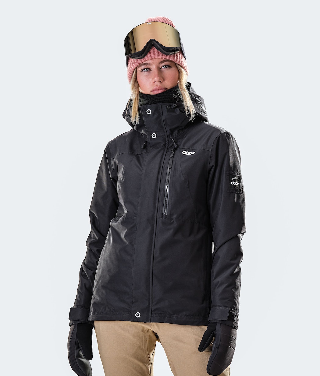 Dope Divine W Snowboardjacke Damen Schwarz | UO5286741