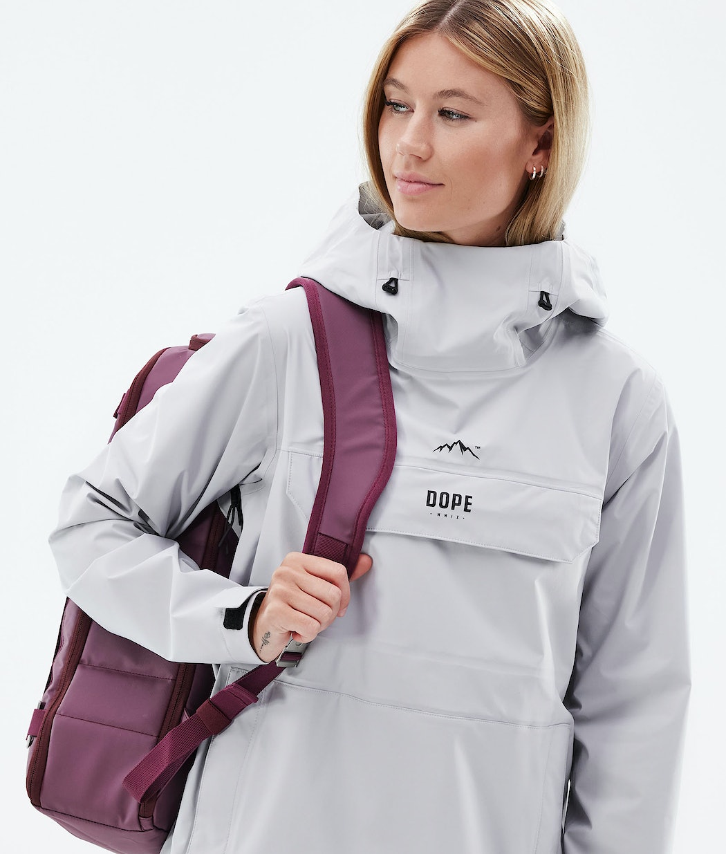 Dope Downpour W Regenjacke Damen Hellgrau | IZ8743106