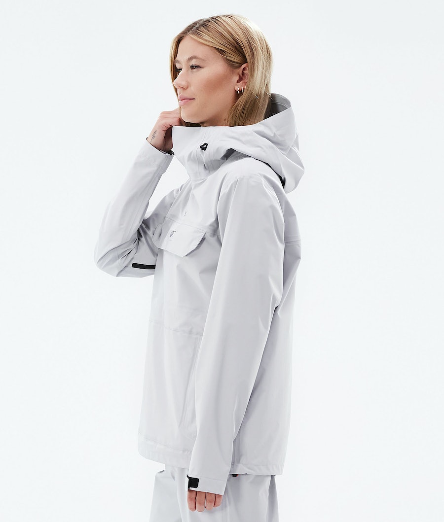 Dope Downpour W Regenjacke Damen Hellgrau | IZ8743106
