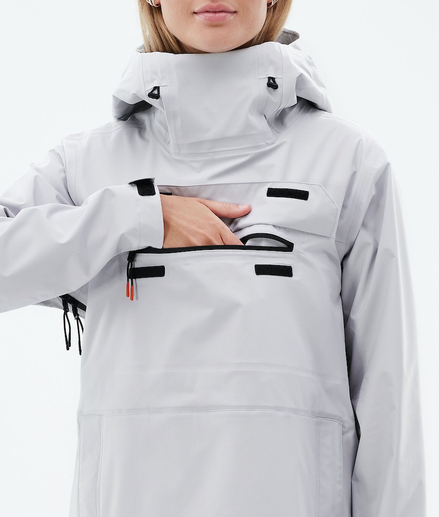 Dope Downpour W Regenjacke Damen Hellgrau | IZ8743106