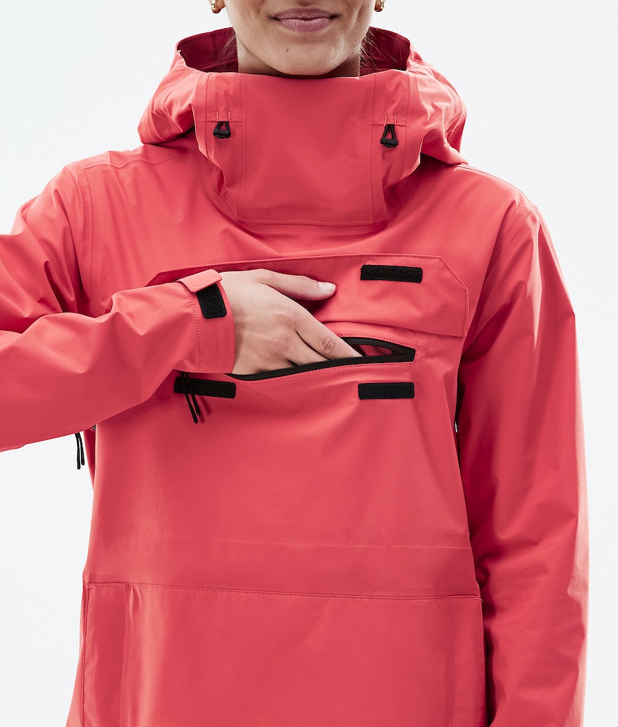 Dope Downpour W Regenjacke Damen Koralle | FM7134028
