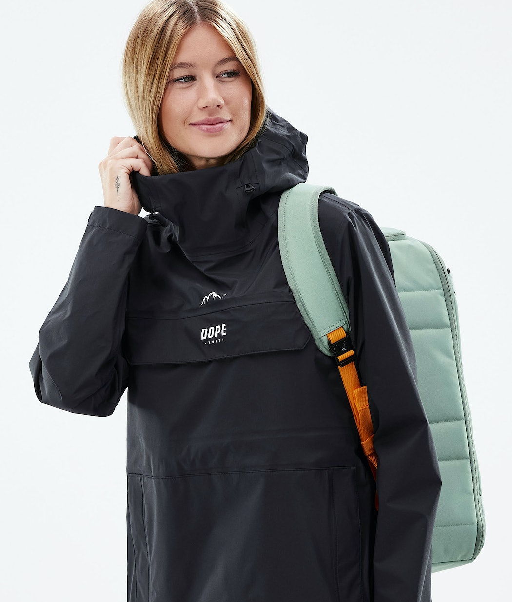 Dope Downpour W Regenjacke Damen Schwarz | LV8349201