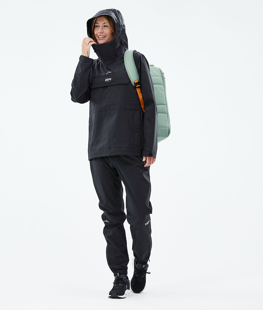 Dope Downpour W Regenjacke Damen Schwarz | LV8349201