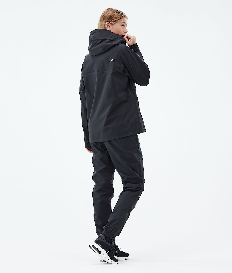 Dope Downpour W Regenjacke Damen Schwarz | LV8349201