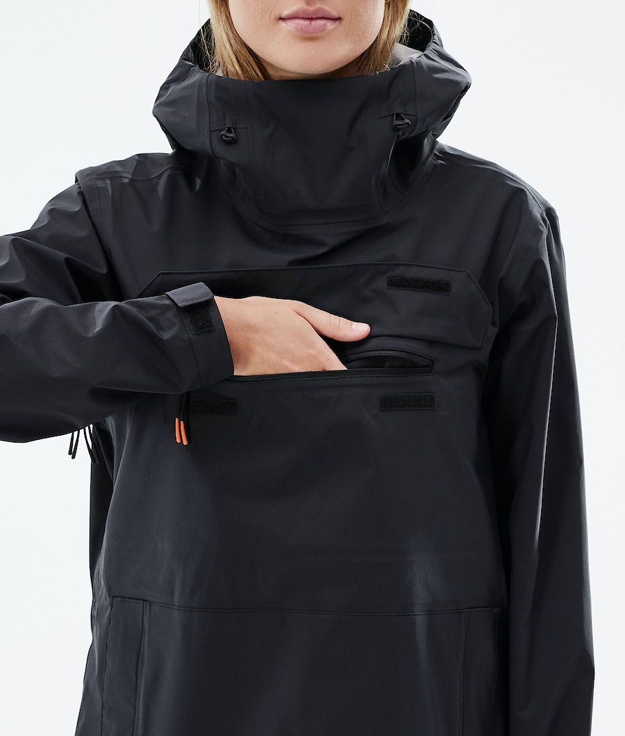 Dope Downpour W Regenjacke Damen Schwarz | LV8349201