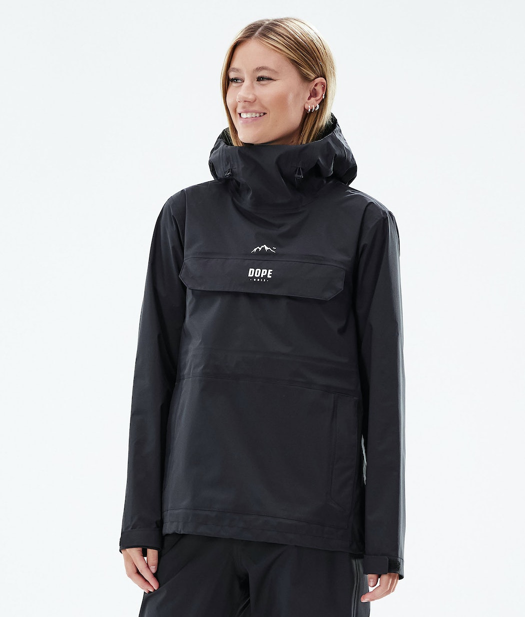 Dope Downpour W Regenjacke Damen Schwarz | LV8349201