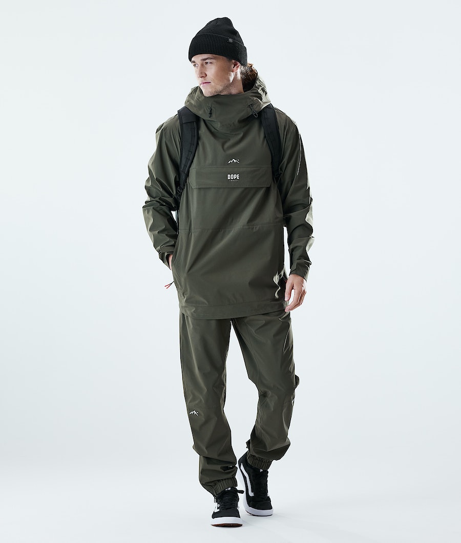 Dope Drizzard Regenhose Herren Olivgrün Grün | IB3712406